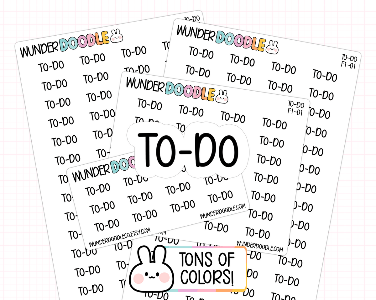 To-Do Planner Stickers | F1-01