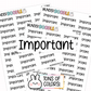 Important Planner Stickers | F1-07