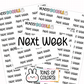 Next Week Planner Stickers | F1-05