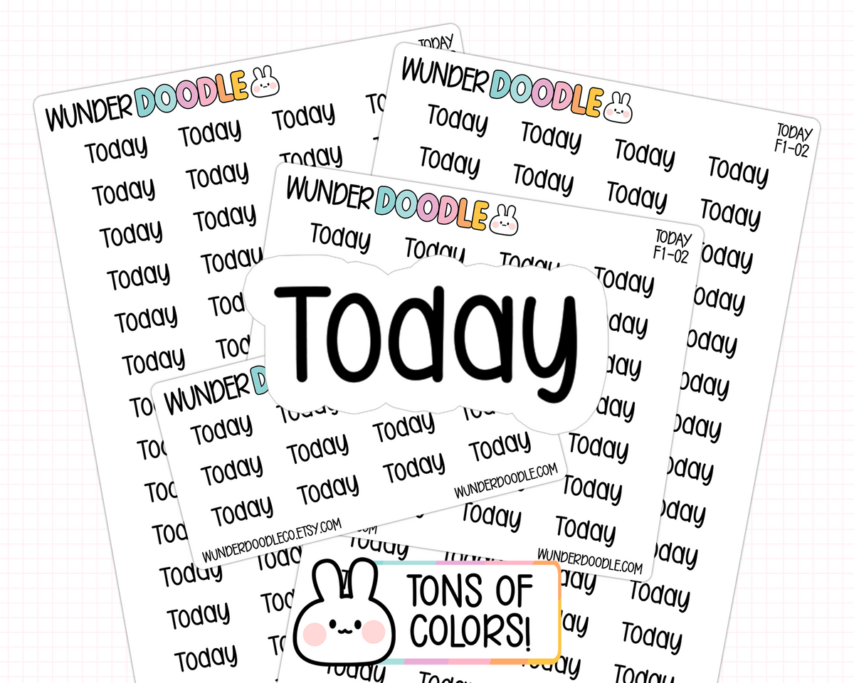 today planner stickers