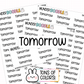 Tomorrow Planner Stickers | F1-03