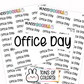 Office Day Planner Stickers | F1-12