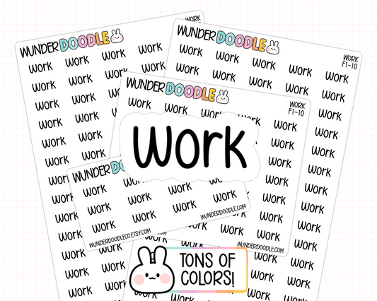 Work Planner Stickers | F1-10