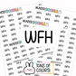 Work from Home Planner Stickers | F1-11