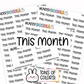 This Month Planner Stickers | F1-06