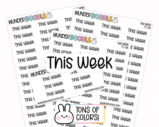 This Week Planner Stickers | F1-04