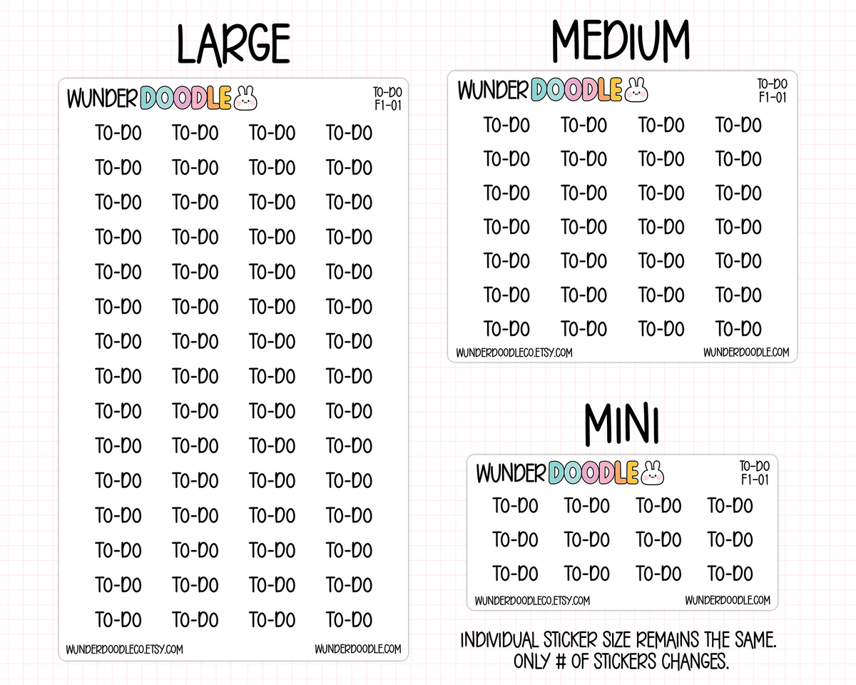 To-Do Planner Stickers | F1-01