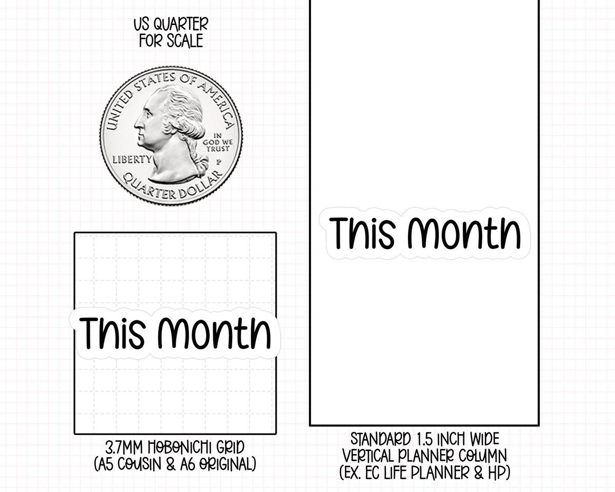 This Month Planner Stickers | F1-06
