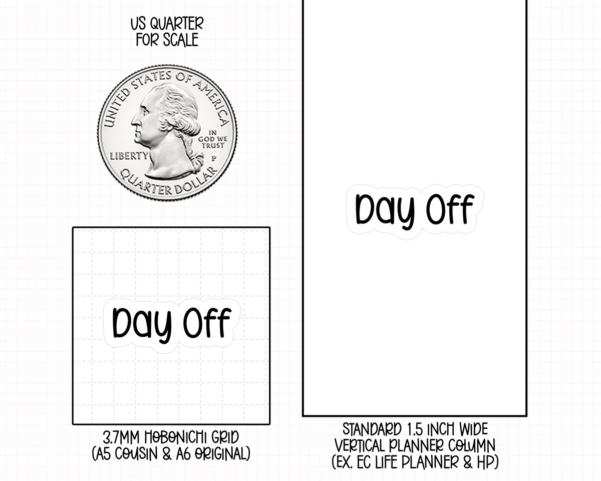 Day Off Planner Stickers | F1-13
