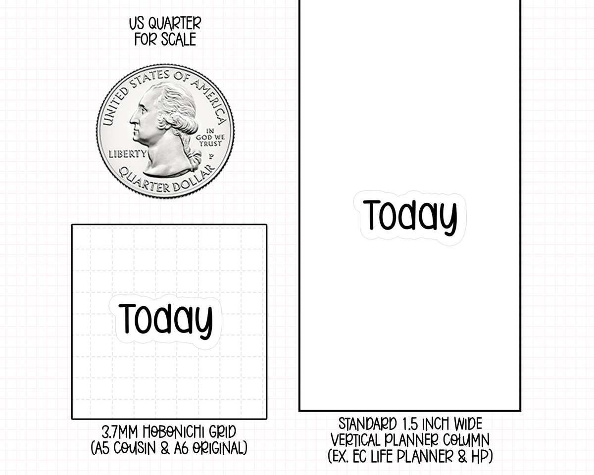 Today Planner Stickers | F1-02