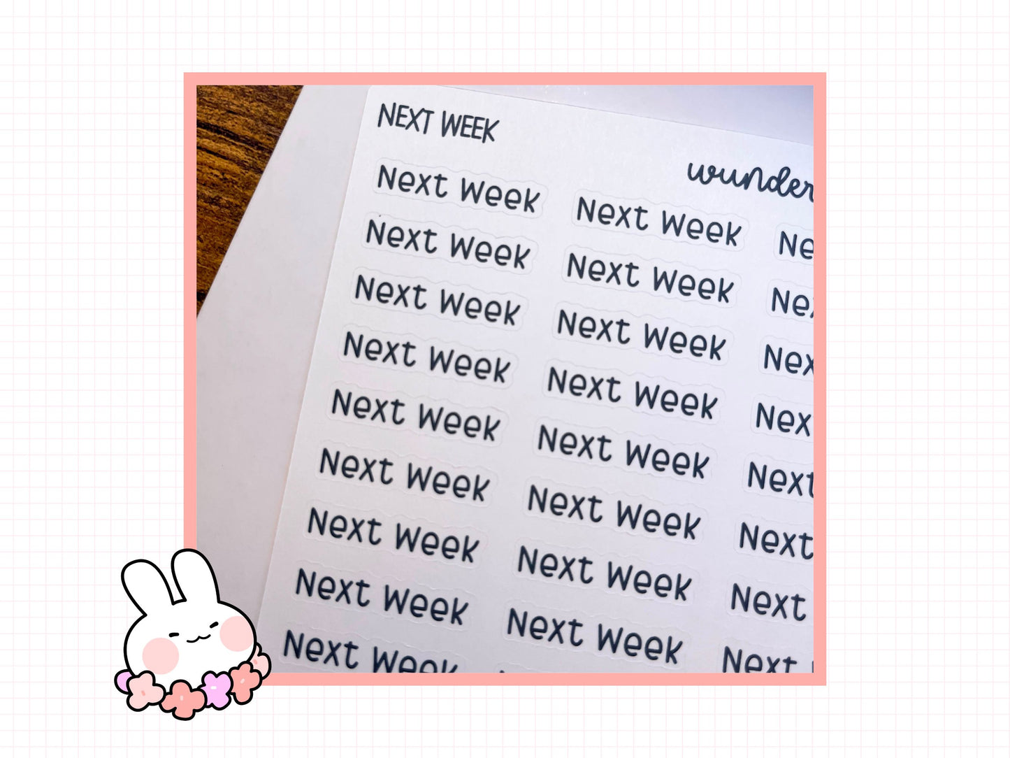 Custom Text Planner Stickers | LR-CUSTOM